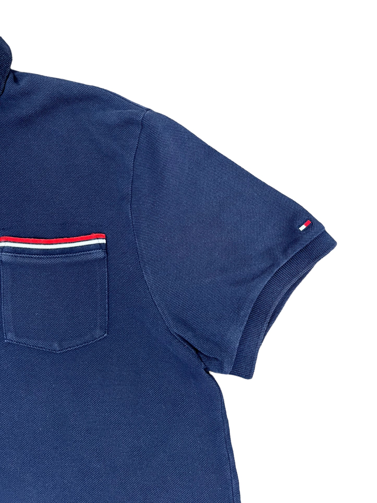 Vintage Tommy Hilfiger Cropped Polo Shirt - Medium