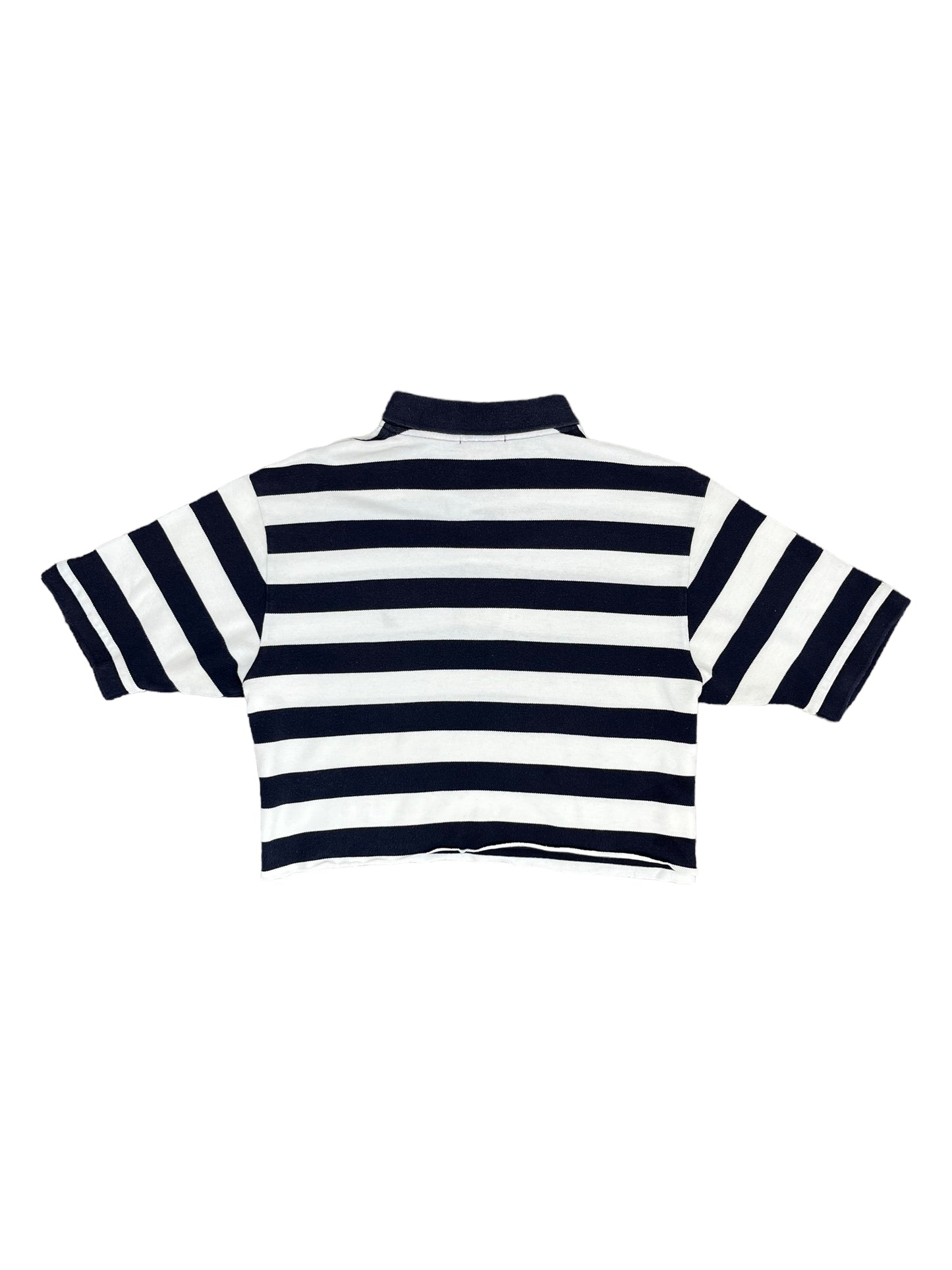 Vintage Nautica Cropped Polo Shirt - Medium