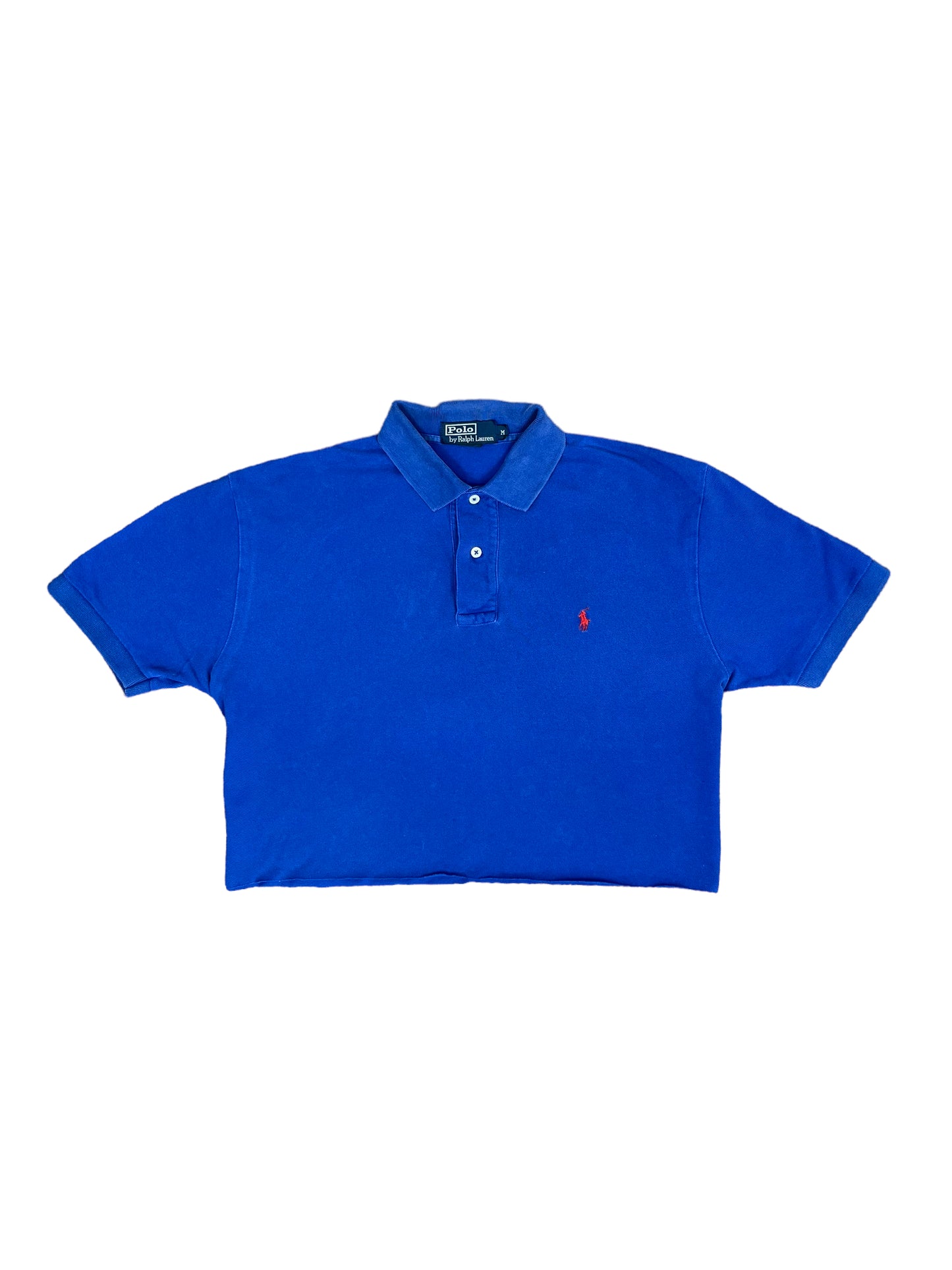 Vintage Ralph Lauren Cropped Polo Shirt - Medium