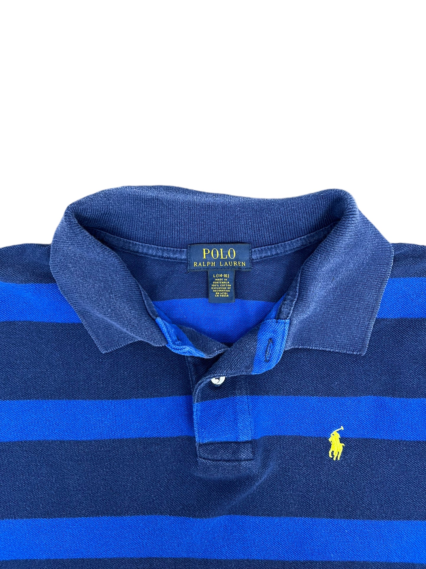 Vintage Ralph Lauren Cropped Polo Shirt - Large