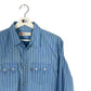Vintage 90's Levi’s Striped Shirt Chambray Blue - Medium