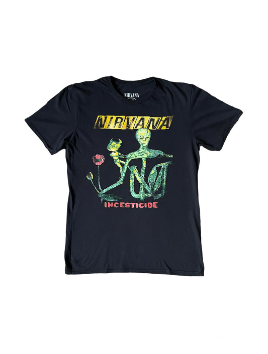 Nirvana Incesticide T Shirt Black - Medium