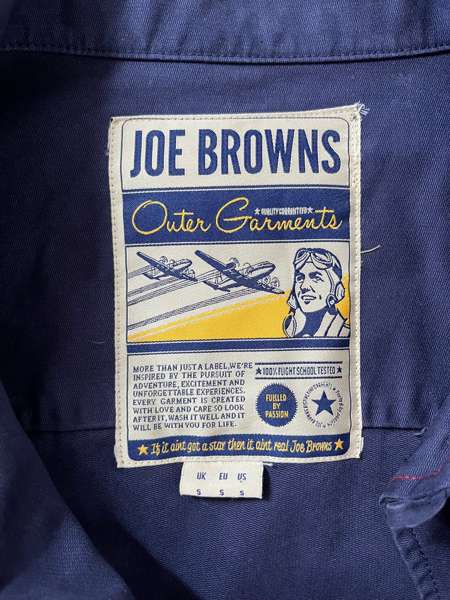 Vintage Joe Browns Chore Jacket Navy - Small