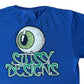 Stüssy Eyeball T Shirt Blue - Medium
