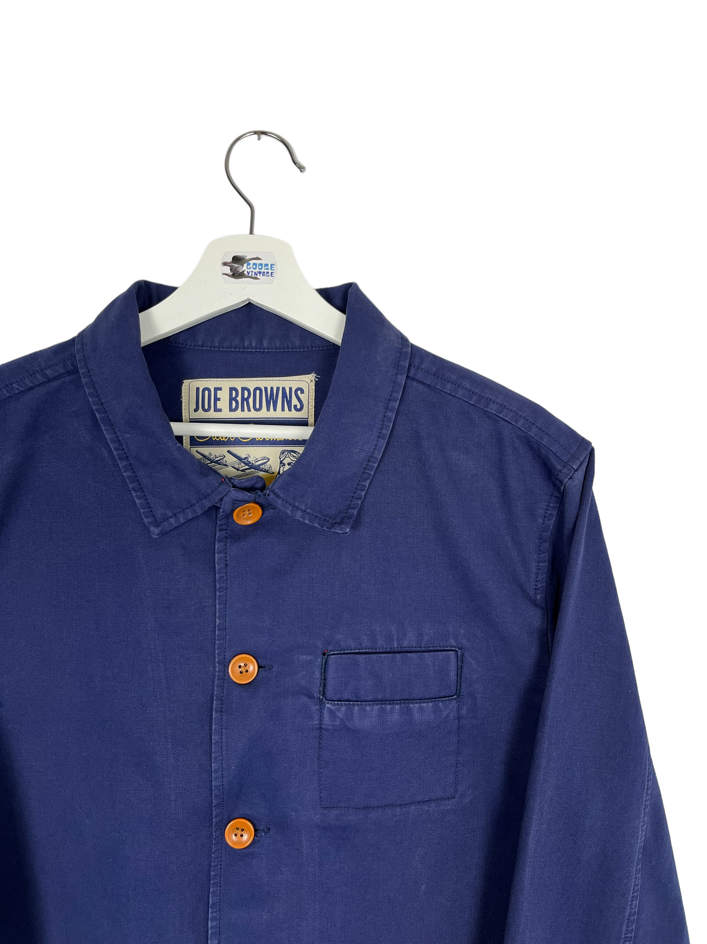 Vintage Joe Browns Chore Jacket Navy - Small