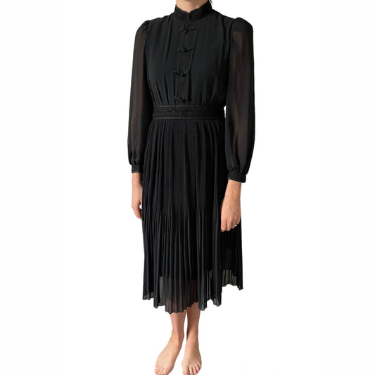 Vintage Midi Dress Black - 8/10