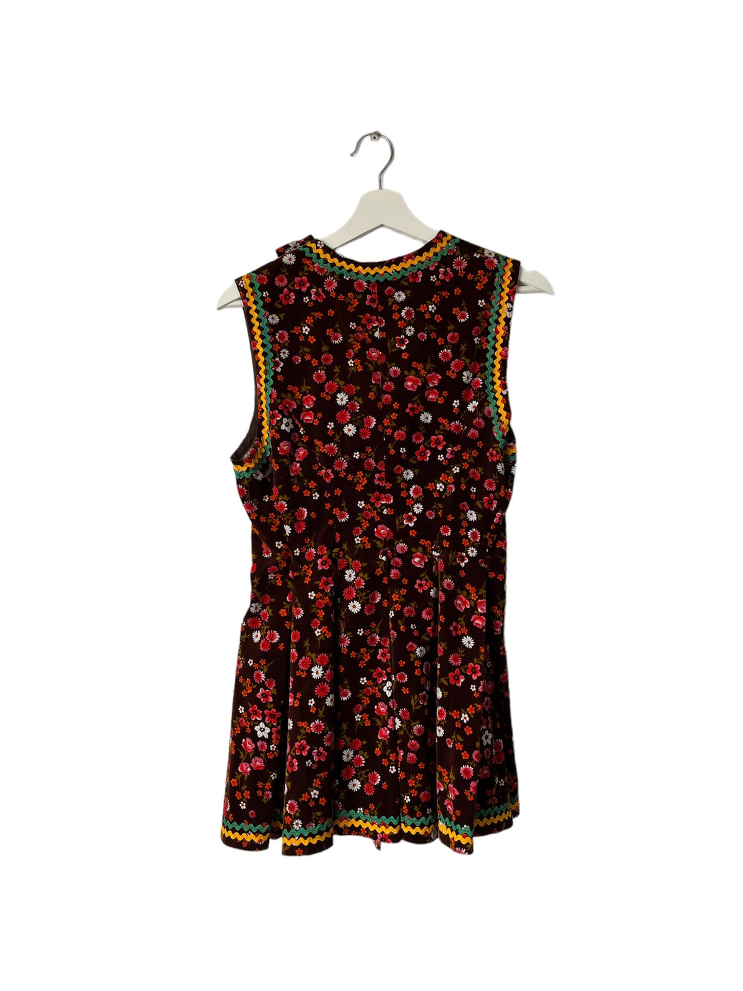 Vintage Handmade Velvet Mini Dress - 8