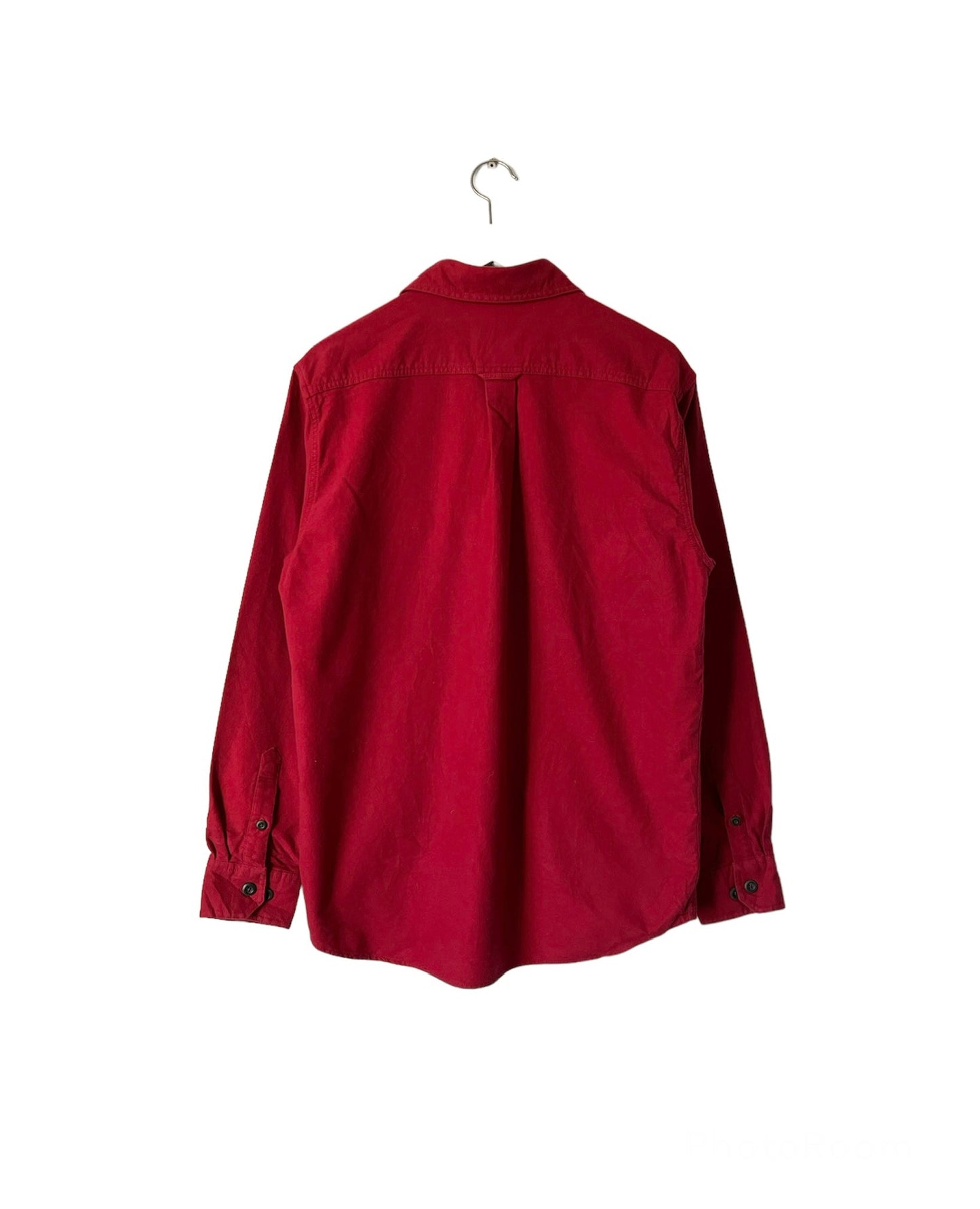 Vintage 90's Eddie Bauer Chamois Cotton Shirt Crimson - Medium