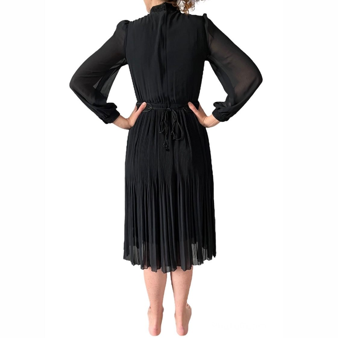 Vintage Midi Dress Black - 8/10