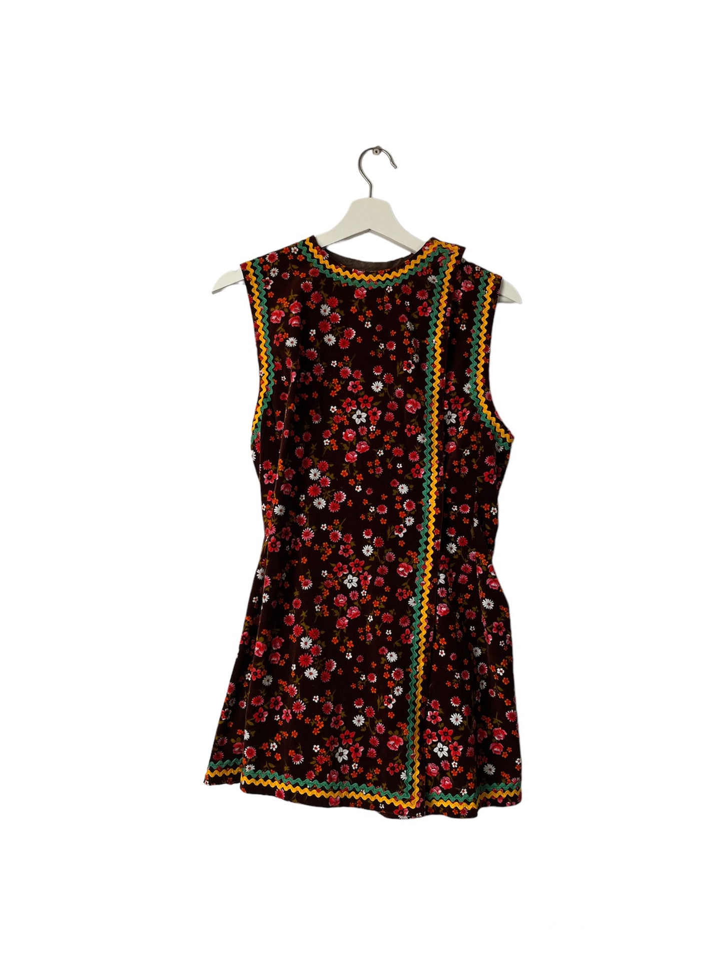 Vintage Handmade Velvet Mini Dress - 8