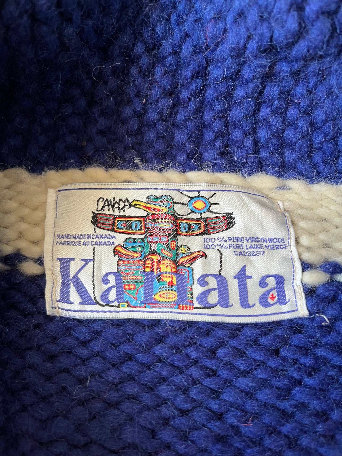 Vintage 90’s Kanata Hand Knitted Wool Sweat - Medium