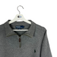 Vintage 90's Ralph Lauren 1/4 Zip Sweatshirt Grey - Large