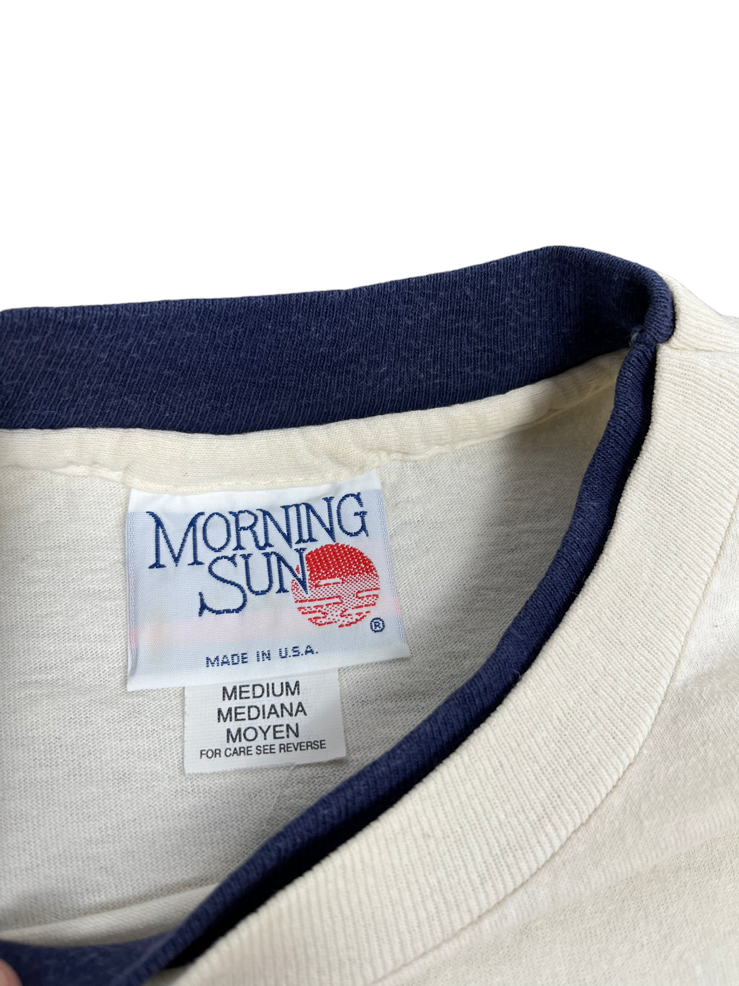 Vintage 80’s Morning Sun USA Flag T Shirt - Medium